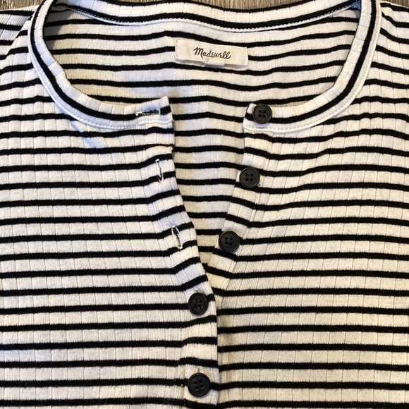 EUC Madewell Ribbed Henley Longsleeve Size Small - Picture 3 of 7